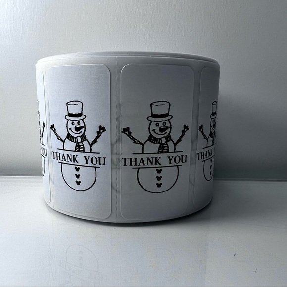 Pack of 100 Stickers | Thank you stickers for Christmas |Packaging Supplies - Picture 7 of 15